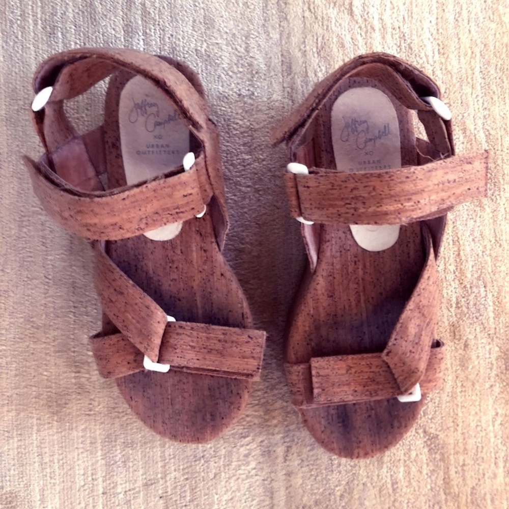 Jeffery Campbell platform cork sandals